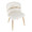 Cinch Glam/art Deco Dining Chair in Gold Metal and White Faux Leather- Set of 2 — lifestyle photo 1