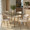 Cinch Glam/art Deco Dining Chair in Gold Metal and White Faux Leather- Set of 2 — lifestyle photo 5
