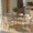 Cinch Glam/art Deco Dining Chair in Gold Metal and White Faux Leather- Set of 2 — lifestyle photo 6