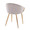 Claire accent chairs & seating in Gold Steel, Silver Velvet, back and side view, featuring velvet design and metal design