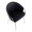 Claire Contemporary/Glam Chair in Silver Metal and Black Faux Leather — lifestyle photo 1