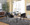 Claire Contemporary/Glam Chair in Chrome and Black Faux Leather- Set of 2 — lifestyle photo 4