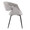 Curvo accent chairs & seating in Black Metal, Grey Fabric, side view, featuring metal design and fabric design