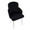 Dahlia Contemporary Dining Chair in Chrome Metal and Black Velvet with Gold Accent- Set of 2 — lifestyle photo 1