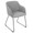 Daniella Contemporary Dining/Accent Chair in Light Grey- Set of 2 — product view