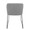 Daniella Contemporary Dining/Accent Chair in Light Grey- Set of 2 — back view