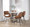 Fabrico Mid-Century Modern Accent/Dining Chair in Black Metal and Camel Faux Leather- Set of 2 — lifestyle photo 2