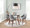 Fabrico Mid-Century Modern Dining/Accent Chair in Walnut and Grey Noise Fabric- Set of 2 — lifestyle photo 3