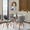 Fabrico Mid-Century Modern Dining/Accent Chair in Walnut and Grey Noise Fabric- Set of 2 — lifestyle photo 7