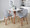 Fabrico Mid-Century Modern Dining/Accent Chair in Walnut and Grey Noise Fabric- Set of 2 — lifestyle photo 8