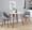 Fabrico Mid-Century Modern Dining/Accent Chair in Walnut and Grey Noise Fabric- Set of 2 — lifestyle photo 9