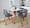 Fabrizzi accent chair in Walnut Wood, Grey PU, featuring wood frame