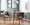 Fabrizzi Mid-Century Modern Dining/Accent Chair in Walnut and Grey Fabric — lifestyle photo 7