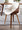 Fabrizzi Mid-Century Modern Dining/Accent Chair in Walnut and Cream Fabric — lifestyle photo 7