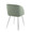 Fran Contemporary Chair in Chrome and Sage Green Velvet- Set of 2 — rear three-quarter view