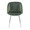 Fran Contemporary Chair in Chrome and Sage Green Velvet- Set of 2 — front view