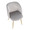 Fran Pleated Contemporary Chair in Gold Metal and Pleated Silver Velvet- Set of 2 — lifestyle photo 1