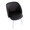 Fran Contemporary Chair in Chrome Metal and Black Faux Leather- Set of 2 — lifestyle photo 1