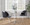 Fran Contemporary Chair in Chrome Metal and Black Faux Leather- Set of 2 — lifestyle photo 2