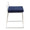 Fuji Contemporary Stackable Dining Chair in Blue Velvet- Set of 2 — side view