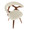 Gardenia Mid-Century Modern Dining/Accent Chair with Swivel in Walnut and Cream Fabric — lifestyle photo 1