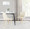 Giovanni Contemporary Accent/Dining Chair in Natural Wood and Cream Faux Leather- Set of 2 — lifestyle photo 1