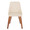 Giovanni Contemporary Accent/Dining Chair in Walnut Wood and Cream Faux Leather- Set of 2 — front view