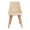 Giovanni Contemporary Accent/Dining Chair in Whitewashed Wood and Cream Faux Leather- Set of 2 — front view