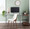 Gianna Mid-Century Modern Dining/Accent Chair in Walnut with White Faux Leather — lifestyle photo 3