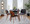 Lombardi Mid-Century Modern Dining/Accent Chair in Walnut with Black Faux Leather- Set of 2 — lifestyle photo 5