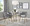 Margarite Contemporary Dining/Accent Chair in Gold Metal and Grey Fabric- Set of 2 — lifestyle photo 2