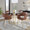 Margarite Contemporary Dining/Accent Chair in Gold Metal and Brown Faux Leather- Set of 2 — lifestyle photo 2