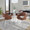 Margarite Contemporary Dining/Accent Chair in Chrome Metal and Brown Faux Leather- Set of 2 — lifestyle photo 2