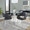 Margarite Contemporary Dining/Accent Chair in Chrome Metal and Grey Faux Leather- Set of 2 — lifestyle photo 2