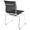 Mirage accent chair in Chrome, Black Mesh, back and side view