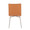Mason accent chairs & seating in Stainless Steel, Camel PU, back view, featuring swivel