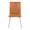 Mason accent chairs & seating in Stainless Steel, Camel PU, front view, featuring swivel