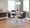 Mason Contemporary Upholstered Chair in Brushed Stainless Steel and Black Faux Leather- Set of 2 — lifestyle photo 7