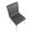 Mason accent chairs & seating in Brushed Stainless Steel, Grey PU, top view, featuring swivel