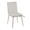 Mason Contemporary Dining/Accent Chair with Swivel in Stainless Steel, Walnut Wood, and Cream Fabric- Set of 2 — product view
