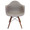 Neo Flair Mid-Century Modern Chair in Cappuccino and Espresso- Set of 2 — front view