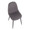 Pebble Contemporary Chair in Black Steel and Charcoal Fabric- Set of 2 — lifestyle photo 1