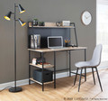 Pebble accent chairs & seating in Black Steel, Light Grey Fabric, featuring metal design
