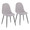 Pebble accent chairs & seating in Black Steel, Light Grey Fabric, coordinated set view, featuring metal design