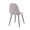 Pebble accent chairs & seating in Black Steel, Light Grey Fabric, back and side view, featuring metal design