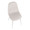 Pebble Contemporary Chair in Chrome and Beige Fabric- Set of 2 — lifestyle photo 1