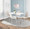 Pebble Contemporary Chair in Chrome and Beige Fabric- Set of 2 — lifestyle photo 3