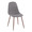 Pebble accent chairs & seating in Walnut Metal, Charcoal Fabric, product view, featuring metal design