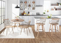 Preston accent chairs & seating in Antique Copper Metal, Whitewashed Wood