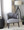 Ahoy Mid-Century Modern Accent Chair in Black Wood and Grey Fabric — lifestyle photo 2